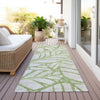 Piper Looms Chantille Floral ACN741 Aloe Machine Washable Area Rug Runner Outdoor Lifestyle Image Feature