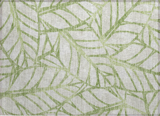 Piper Looms Chantille Floral ACN741 Aloe Machine Washable Area Rug Scatter Main Image