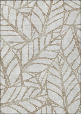 Piper Looms Chantille Floral ACN741 Beige Machine Washable Area Rug main image