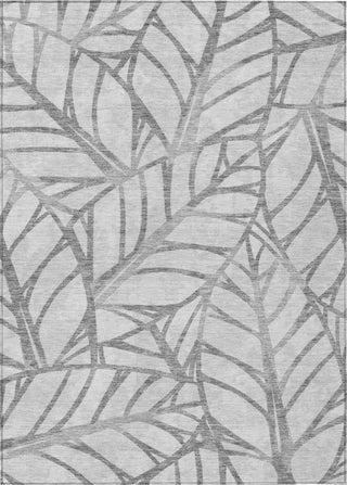 Piper Looms Chantille Floral ACN741 Gray Machine Washable Area Rug main image