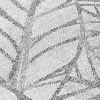 Piper Looms Chantille Floral ACN741 Gray Machine Washable Area Rug Swatch Image