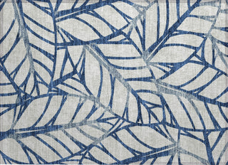 Piper Looms Chantille Floral ACN741 Navy Machine Washable Area Rug Scatter Main Image