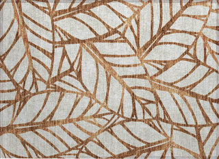 Piper Looms Chantille Floral ACN741 Paprika Machine Washable Area Rug Scatter Main Image