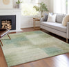 Piper Looms Chantille Squares ACN742 Aloe Machine Washable Area Rug Lifestyle Image Feature