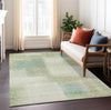 Piper Looms Chantille Squares ACN742 Aloe Machine Washable Area Rug Lifestyle Image Feature