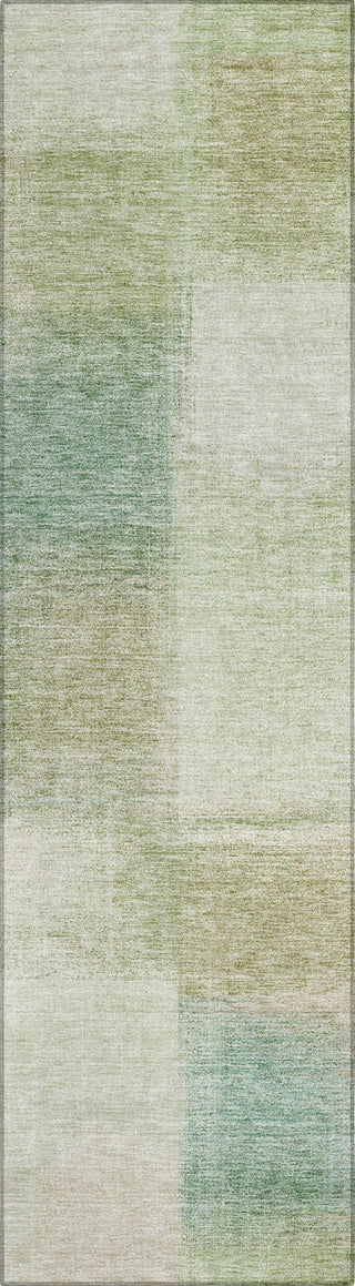 Piper Looms Chantille Squares ACN742 Aloe Machine Washable Area Rug Runner Main Image