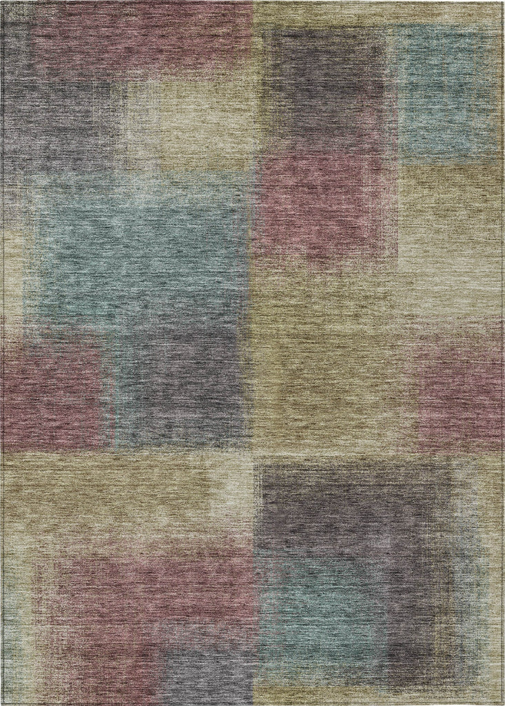 Piper Looms Chantille Squares ACN742 Beige Machine Washable Area Rug main image