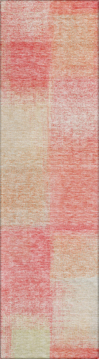 Piper Looms Chantille Squares ACN742 Blush Machine Washable Area Rug Runner Main Image
