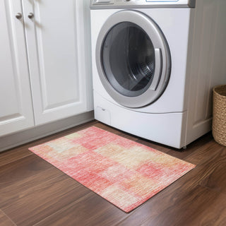 Piper Looms Chantille Squares ACN742 Blush Machine Washable Area Rug Scatter Lifestyle Image Feature