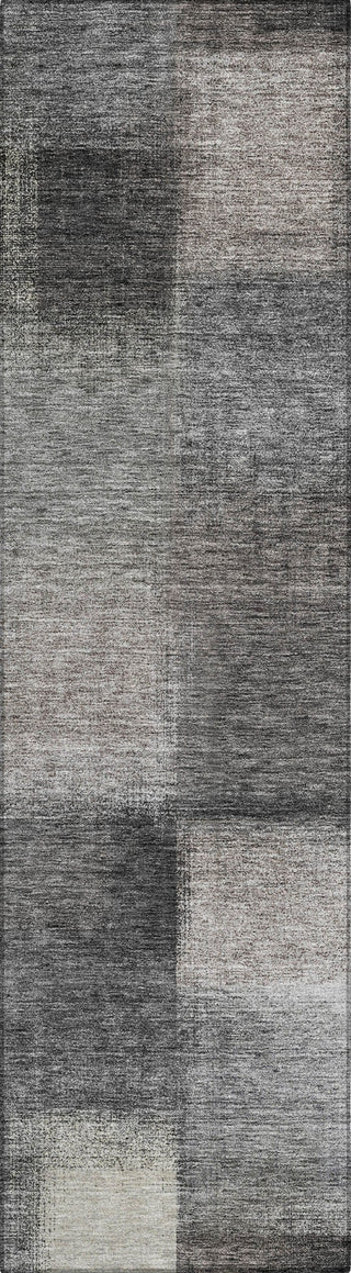 Piper Looms Chantille Squares ACN742 Charcoal Machine Washable Area Rug Runner Main Image