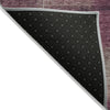 Piper Looms Chantille Squares ACN742 Plum Machine Washable Area Rug Backing Image