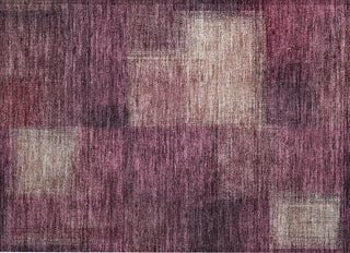 Piper Looms Chantille Squares ACN742 Plum Machine Washable Area Rug Scatter Main Image