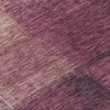 Piper Looms Chantille Squares ACN742 Plum Machine Washable Area Rug Swatch Image