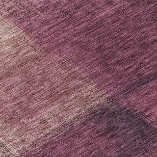 Piper Looms Chantille Squares ACN742 Plum Machine Washable Area Rug Swatch Image