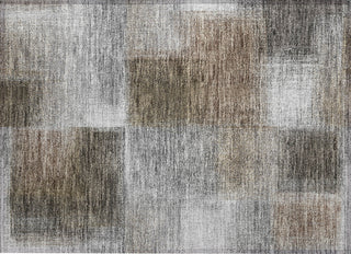 Piper Looms Chantille Squares ACN742 Silver Machine Washable Area Rug Scatter Main Image