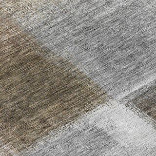 Piper Looms Chantille Squares ACN742 Silver Machine Washable Area Rug Swatch Image