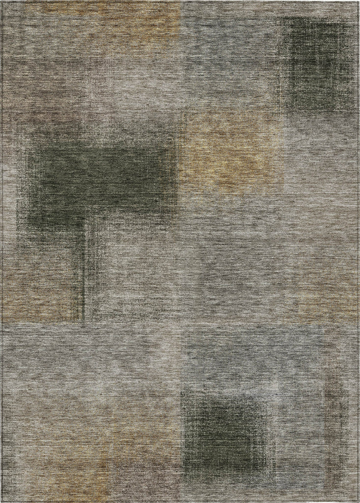 Piper Looms Chantille Squares ACN742 Taupe Machine Washable Area Rug main image