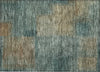 Piper Looms Chantille Squares ACN742 Teal Machine Washable Area Rug Scatter Main Image