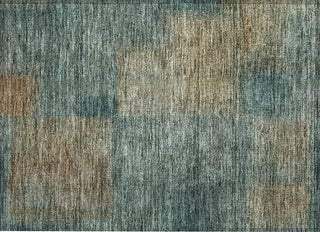 Piper Looms Chantille Squares ACN742 Teal Machine Washable Area Rug Scatter Main Image