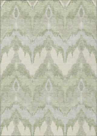 Piper Looms Chantille Ikat ACN743 Aloe Machine Washable Area Rug main image