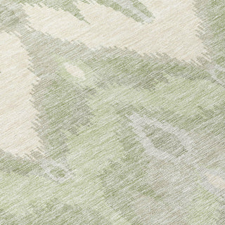 Piper Looms Chantille Ikat ACN743 Aloe Machine Washable Area Rug Swatch Image