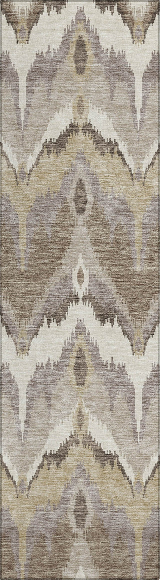 Piper Looms Chantille Ikat ACN743 Beige Machine Washable Area Rug Runner Main Image