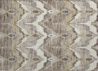Piper Looms Chantille Ikat ACN743 Beige Machine Washable Area Rug Scatter Main Image