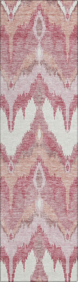 Piper Looms Chantille Ikat ACN743 Blush Machine Washable Area Rug Runner Main Image