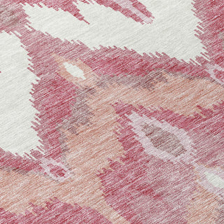 Piper Looms Chantille Ikat ACN743 Blush Machine Washable Area Rug Swatch Image