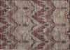 Piper Looms Chantille Ikat ACN743 Burgundy Machine Washable Area Rug Scatter Main Image