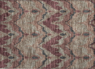 Piper Looms Chantille Ikat ACN743 Burgundy Machine Washable Area Rug Scatter Main Image