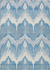 Piper Looms Chantille Ikat ACN743 Denim Machine Washable Area Rug main image