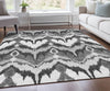 Piper Looms Chantille Ikat ACN743 Gray Machine Washable Area Rug Lifestyle Image Feature