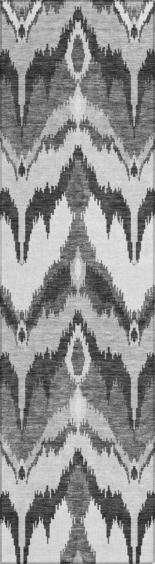 Piper Looms Chantille Ikat ACN743 Gray Machine Washable Area Rug Runner Main Image
