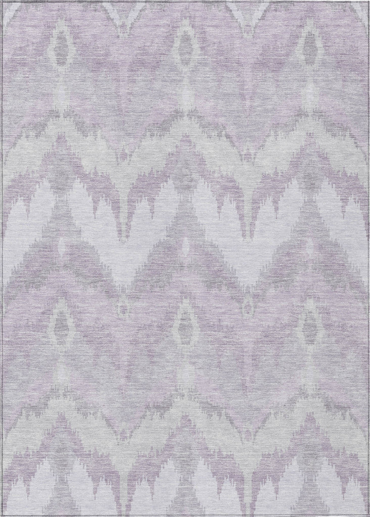 Piper Looms Chantille Ikat ACN743 Lavender Machine Washable Area Rug main image