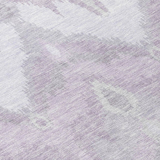 Piper Looms Chantille Ikat ACN743 Lavender Machine Washable Area Rug Swatch Image