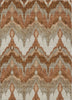 Piper Looms Chantille Ikat ACN743 Paprika Machine Washable Area Rug main image