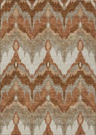 Piper Looms Chantille Ikat ACN743 Paprika Machine Washable Area Rug main image