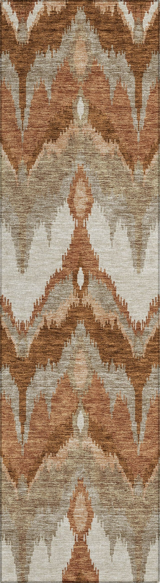 Piper Looms Chantille Ikat ACN743 Paprika Machine Washable Area Rug Runner Main Image