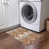 Piper Looms Chantille Ikat ACN743 Paprika Machine Washable Area Rug Scatter Lifestyle Image Feature