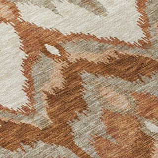 Piper Looms Chantille Ikat ACN743 Paprika Machine Washable Area Rug Swatch Image