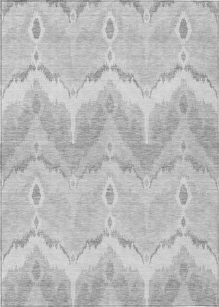 Piper Looms Chantille Ikat ACN743 Silver Machine Washable Area Rug main image