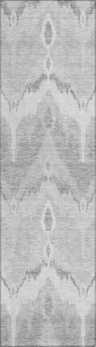 Piper Looms Chantille Ikat ACN743 Silver Machine Washable Area Rug Runner Main Image