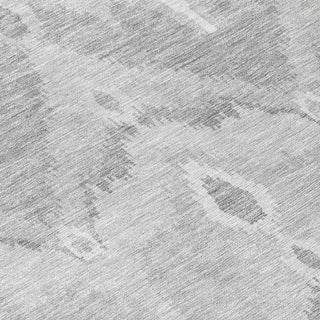 Piper Looms Chantille Ikat ACN743 Silver Machine Washable Area Rug Swatch Image