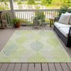 Piper Looms Chantille Floral ACN744 Aloe Machine Washable Area Rug Outdoor Lifestyle Image Feature