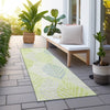 Piper Looms Chantille Floral ACN744 Aloe Machine Washable Area Rug Runner Outdoor Lifestyle Image Feature