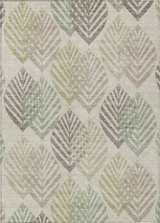 Piper Looms Chantille Floral ACN744 Beige Machine Washable Area Rug main image