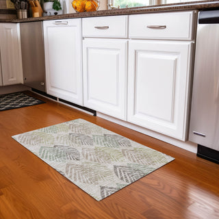 Piper Looms Chantille Floral ACN744 Beige Machine Washable Area Rug Scatter Lifestyle Image Feature