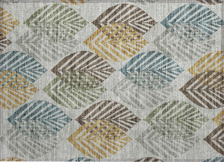 Piper Looms Chantille Floral ACN744 Gray Machine Washable Area Rug Scatter Main Image