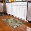 Piper Looms Chantille Floral ACN744 Olive Machine Washable Area Rug Scatter Lifestyle Image Feature